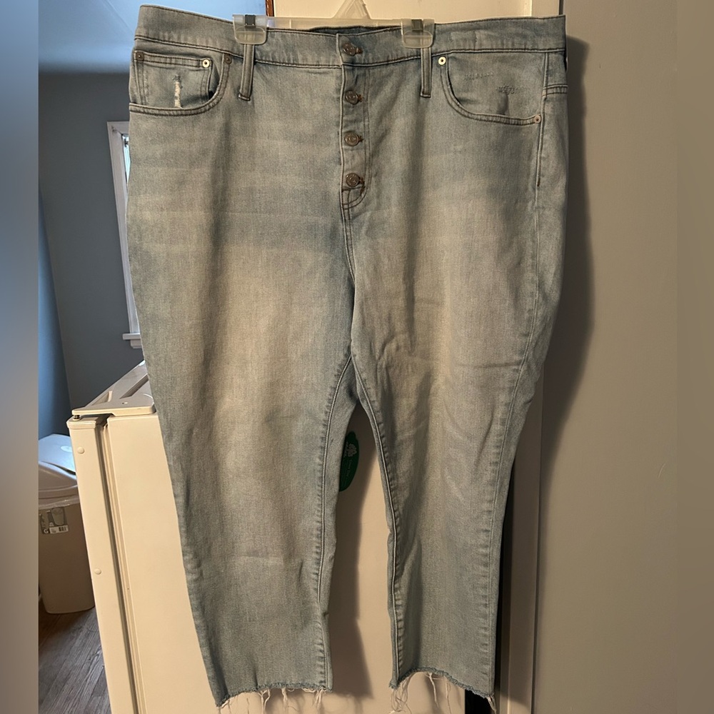 Madewell High Rise Slim Crop Boyjean Jean